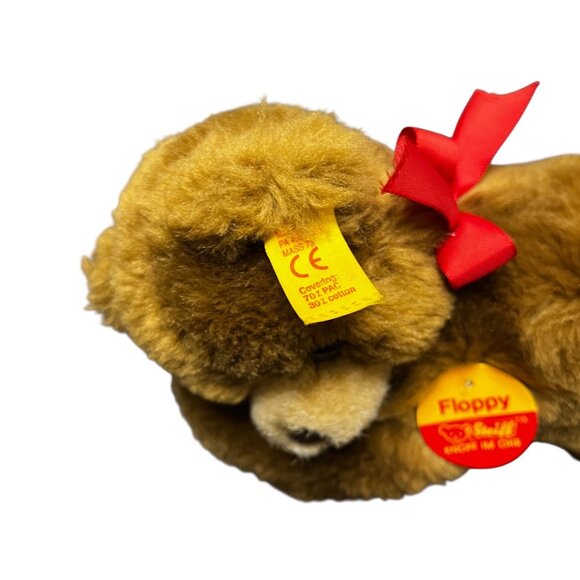 Vintage Steiff Floppy Brown Bear #082108 Plush 8" W/Tags Button Germany RARE - Picture 6 of 12
